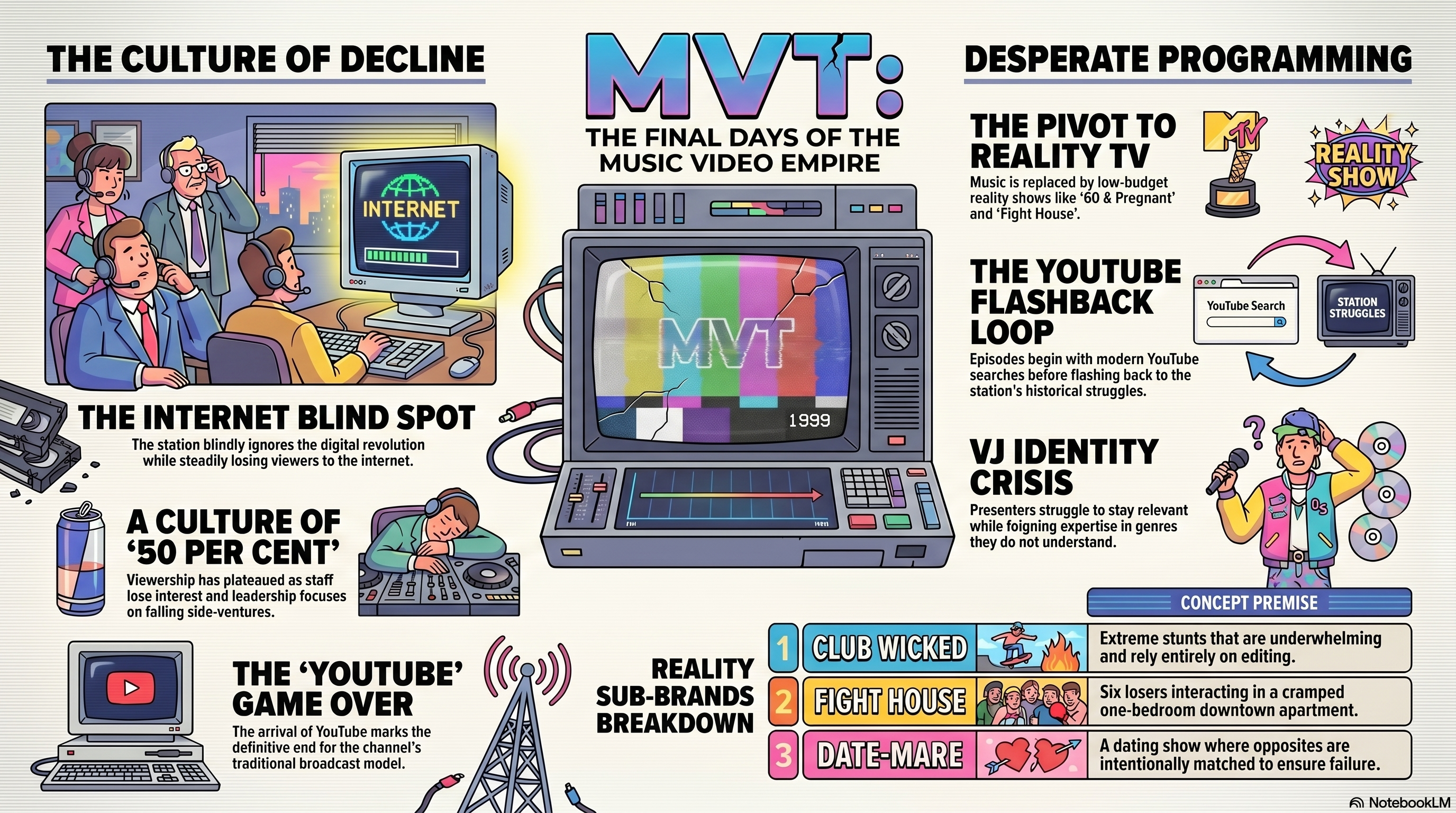 Visual map of the MVT show concept